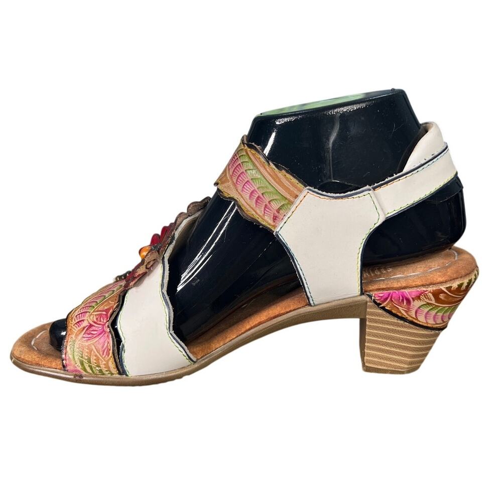 L’artiste By Spring Step Women’s Aromas Purple Floral Sandal Size 37 US 6.5/7 - Picture 2 of 12